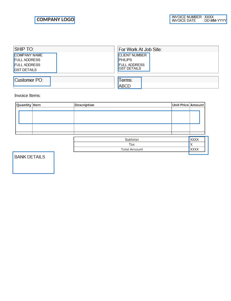 invoice template